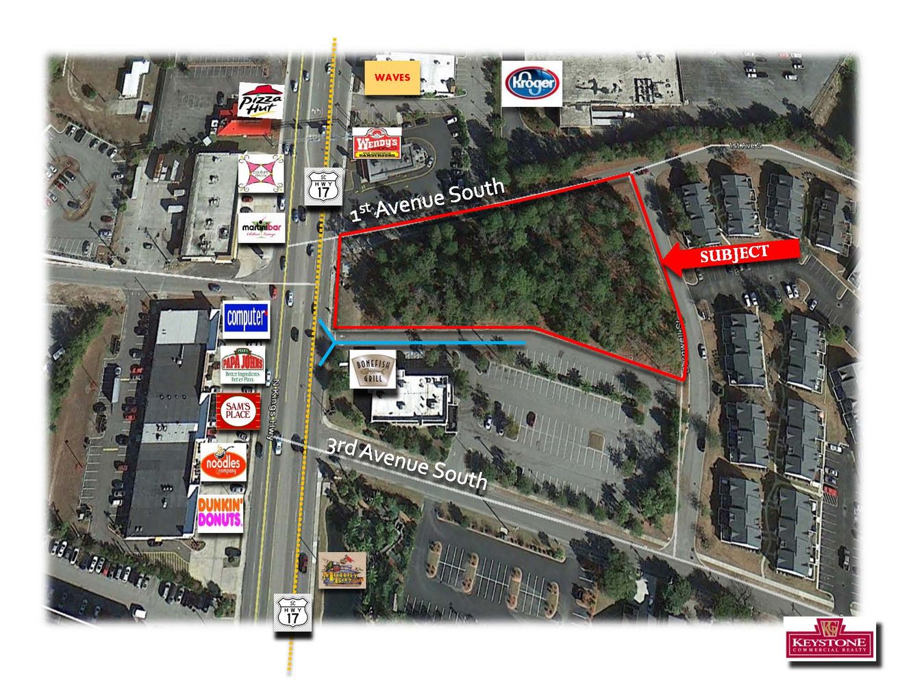 Chapman Tract-1.52 Acres For Lease-North Myrtle Beach: US Highway 17 North, Myrtle Beach, SC 29572